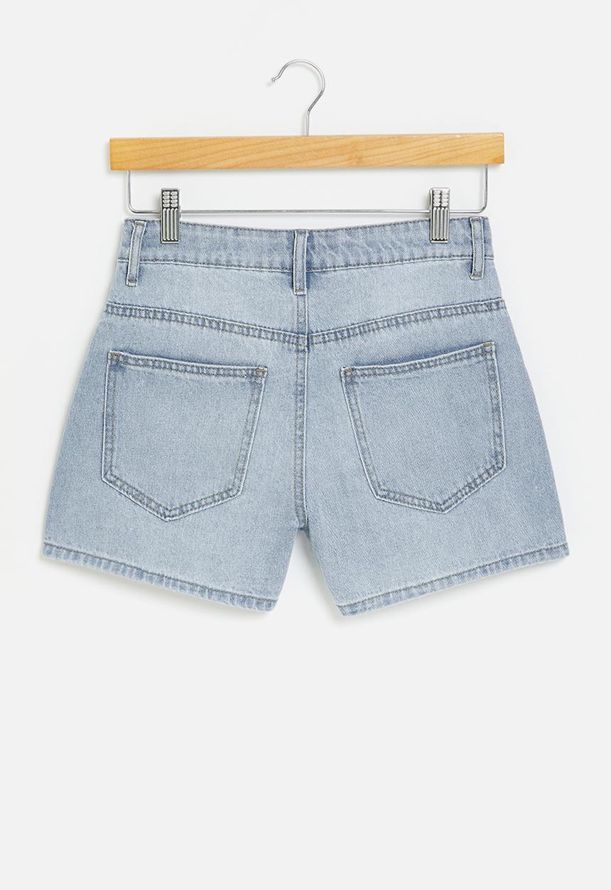 Name It - Girls mom shorts - light blue
