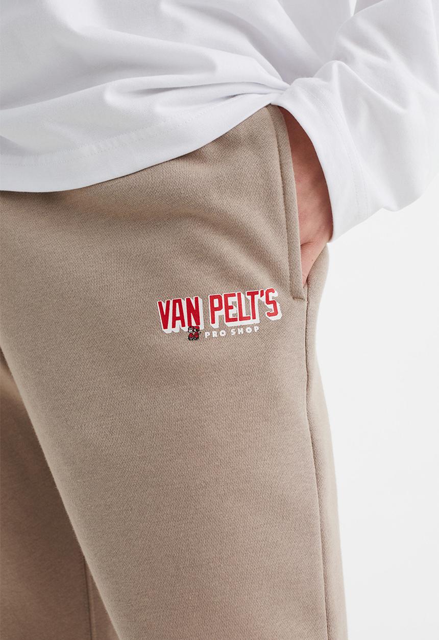 H&M - Regular fit sweatpants - beige/snoopy