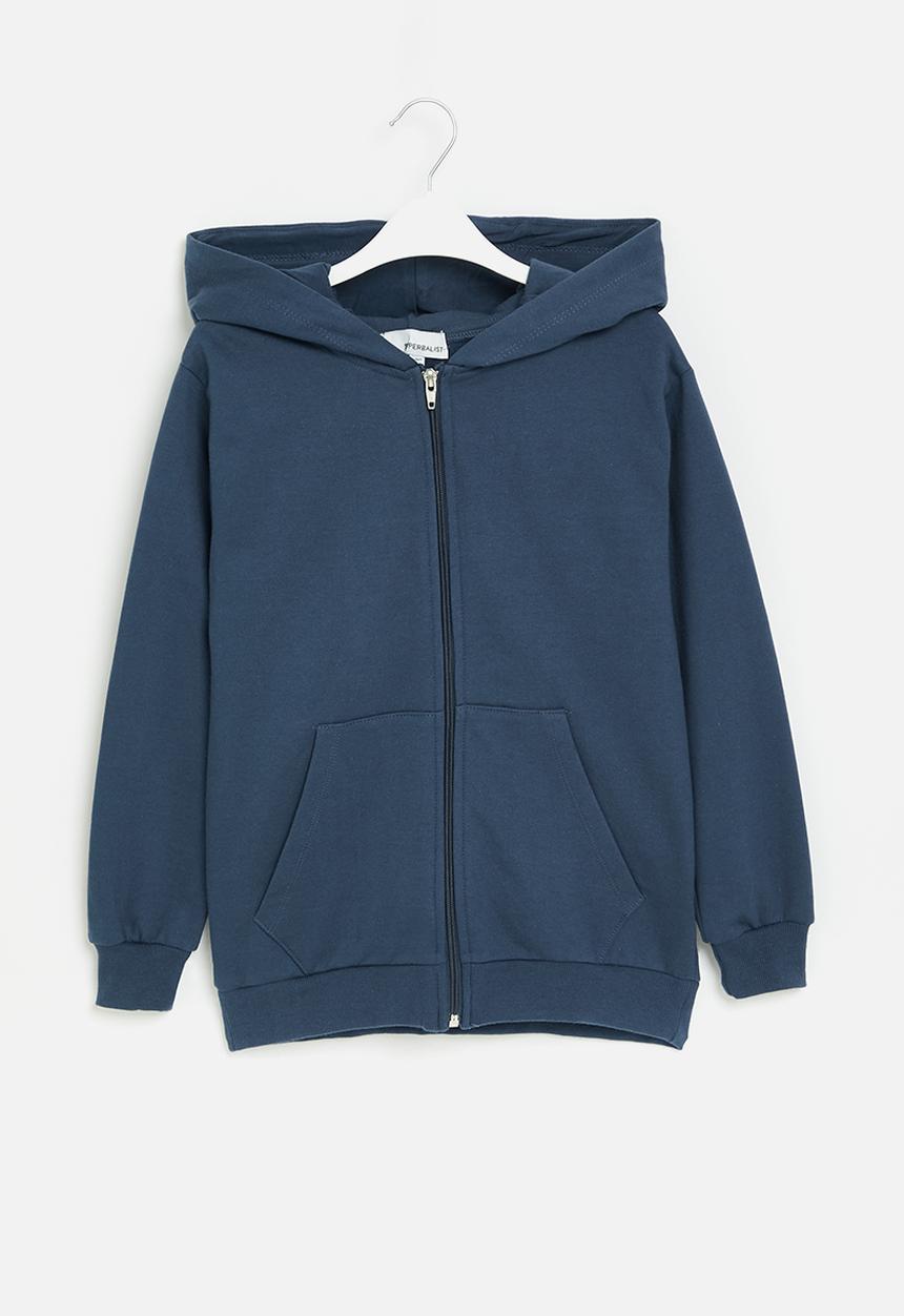 Superbalist - Boys zip through hoodie - navy