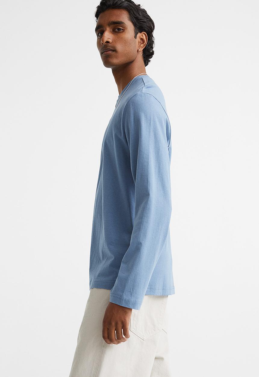 H&M - Regular fit jersey top - blue