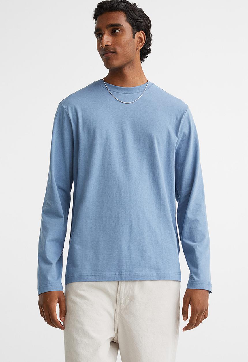 H&M - Regular fit jersey top - blue
