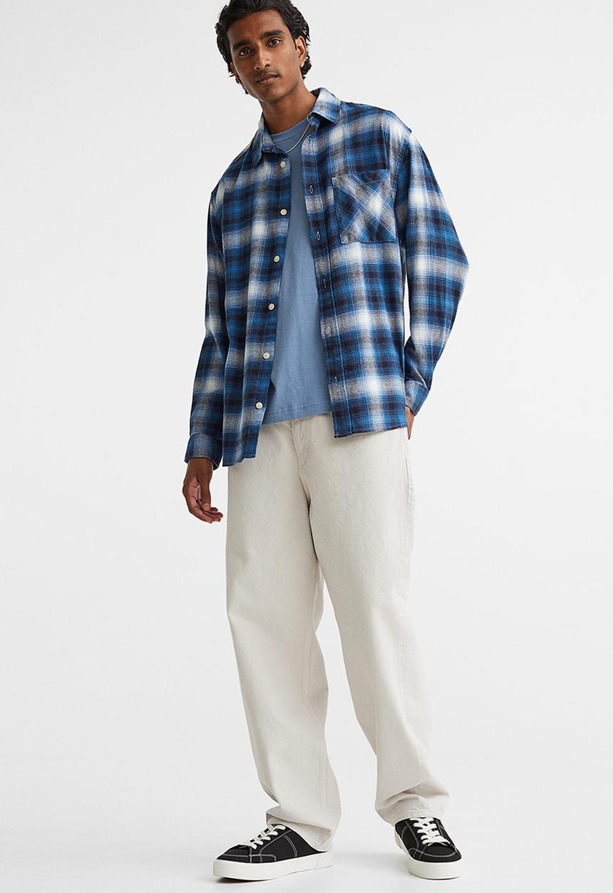 H&M - Regular fit jersey top - blue