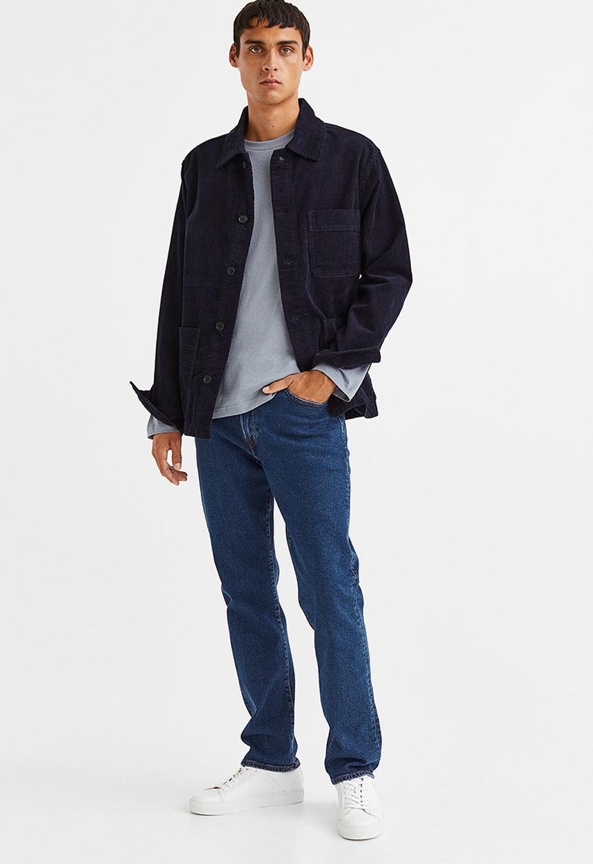 H&M - Regular fit jersey top - light blue
