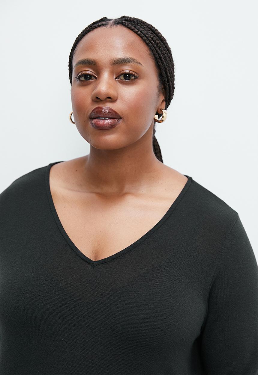 edit Plus - Tunic cut and sew - black