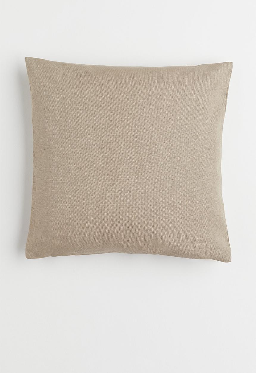 H&M - Cotton canvas cushion cover - beige