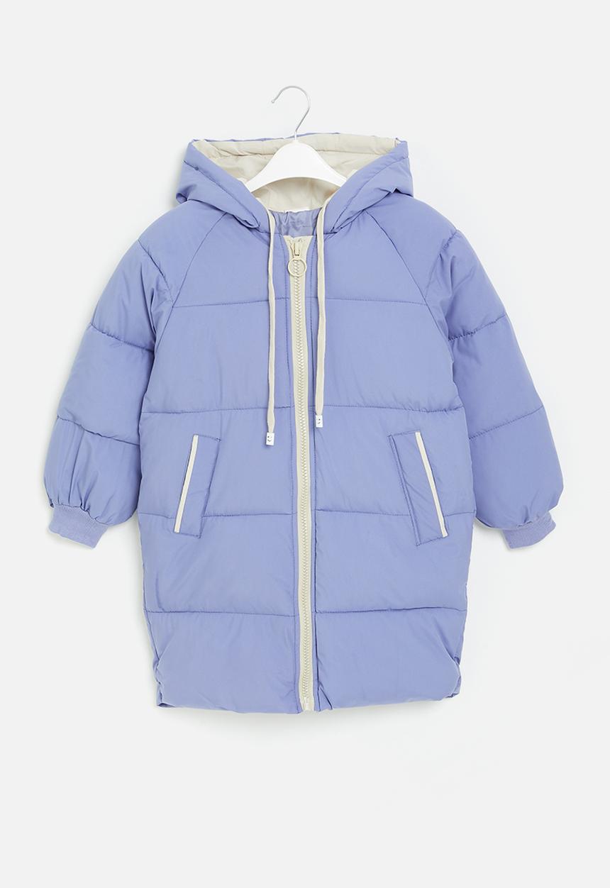 Pop Candy - Zip through midi puffer - blue