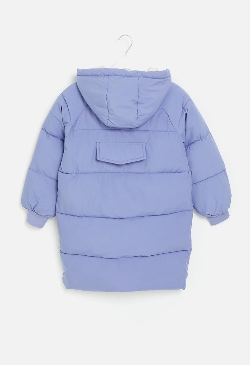 Pop Candy - Zip through midi puffer - blue