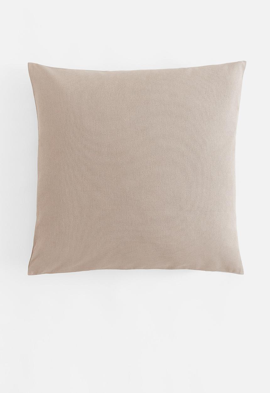 H&M - Cotton canvas cushion cover - beige 