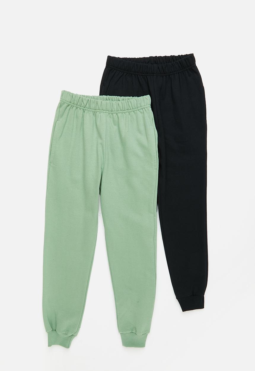 Superbalist - 2 pack jogger - black & fatigue