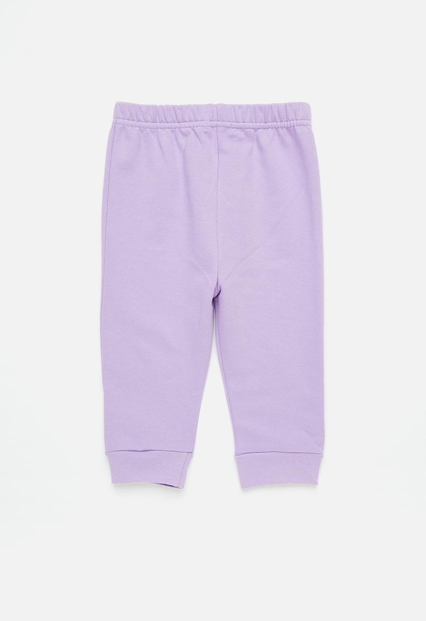 Superbalist - 2 pack plain trackpant - lilac & ight blue