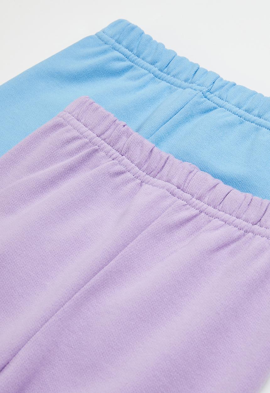 Superbalist - 2 pack plain trackpant - lilac & ight blue