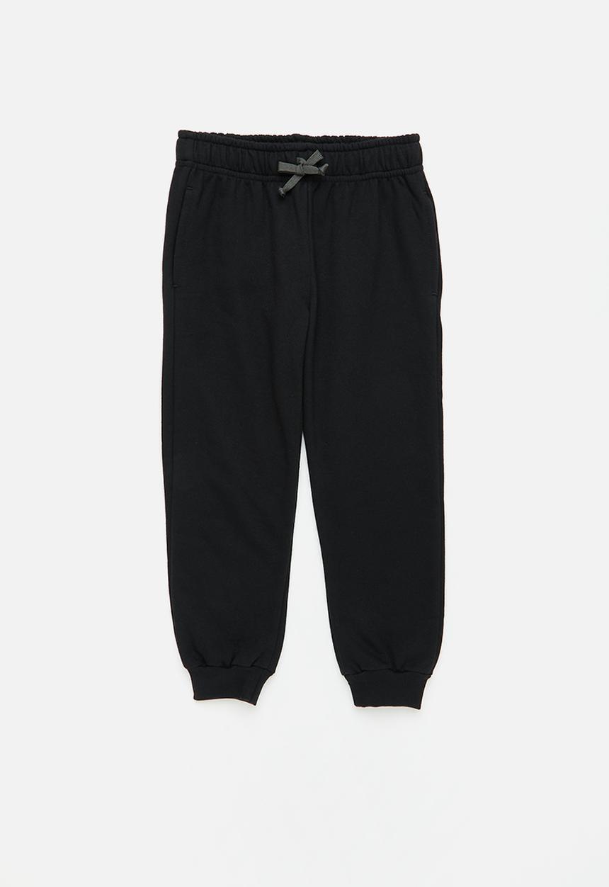 Superbalist - Younger boys 2 pack fleece jogger - black & charcoal