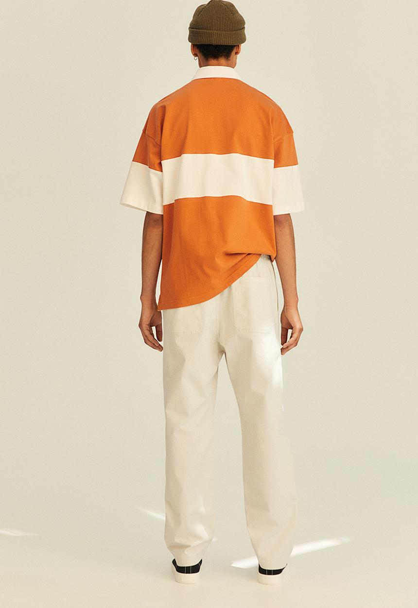 H&M - Relaxed fit twill pull-on trousers - light beige