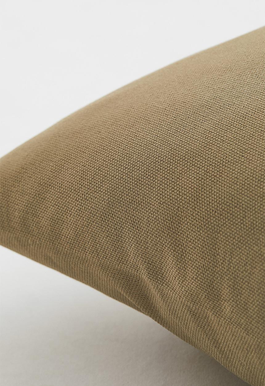 H&M - Cotton canvas cushion cover - green