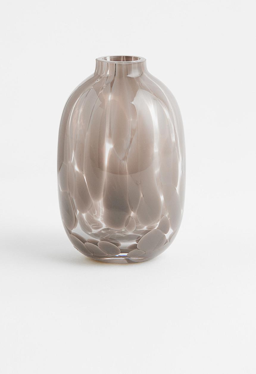 H&M - Patterned mini vase - beige/multi