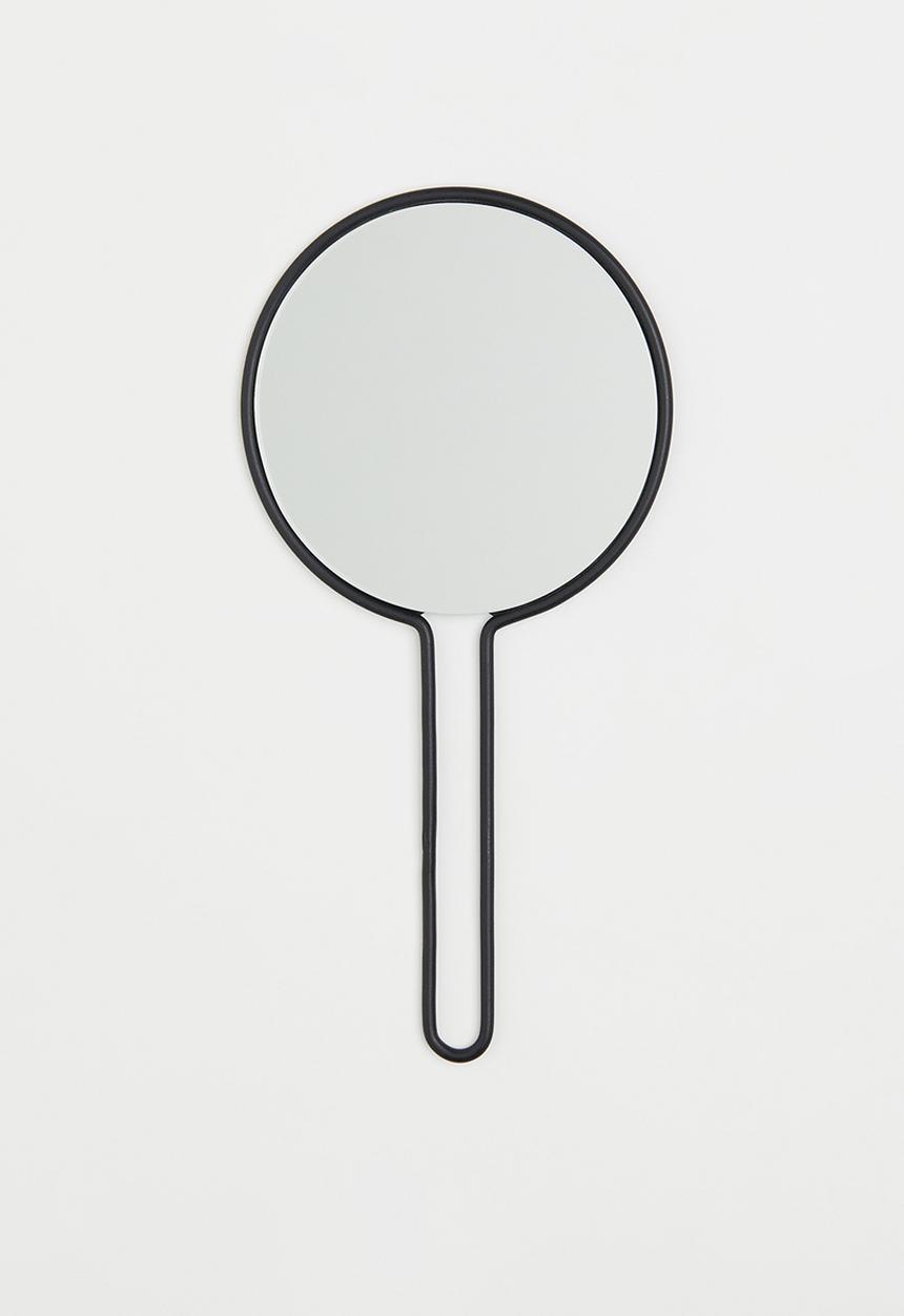 H&M - Metal wire hand mirror - black