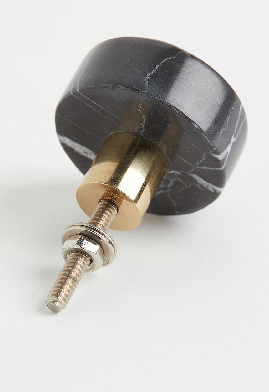 H&M - Marble knob - black