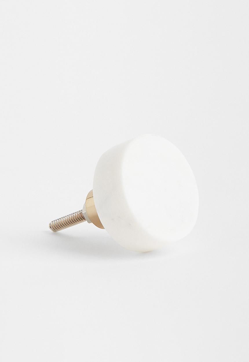 H&M - Marble knob - white