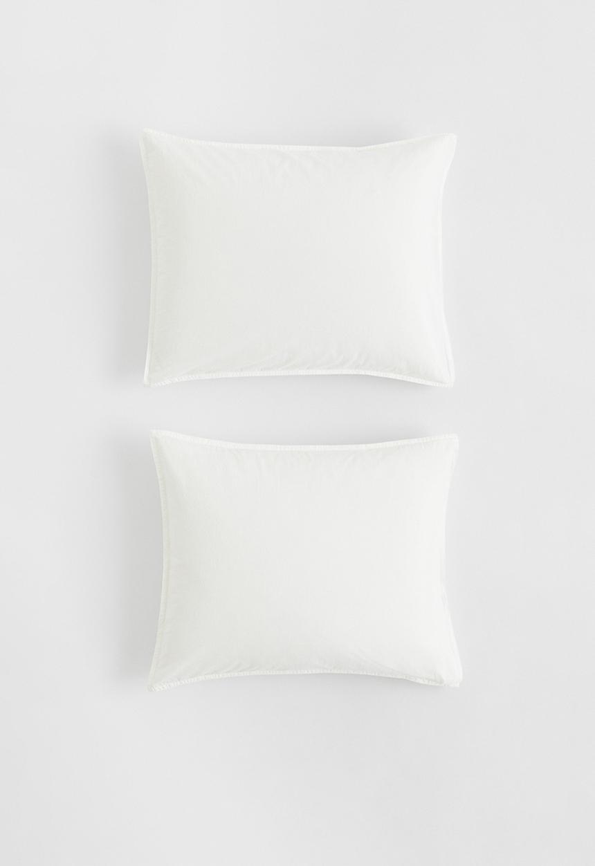 H&M - 2-pack cotton pillowcases - white