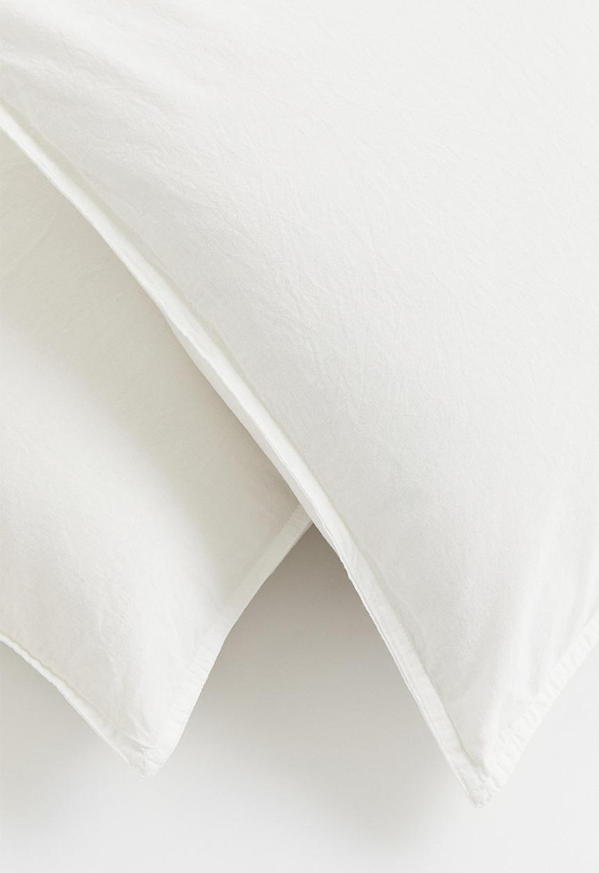 H&M - 2-pack cotton pillowcases - white