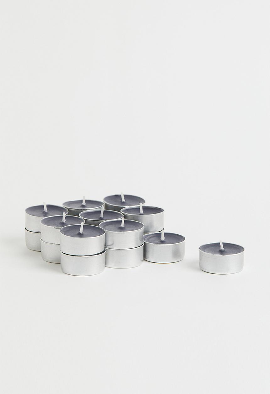 H&M - 18-pack tealights - grey