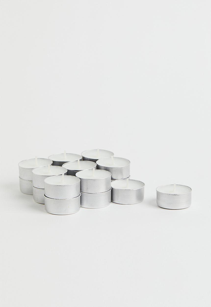 H&M - 18-pack tealights - white