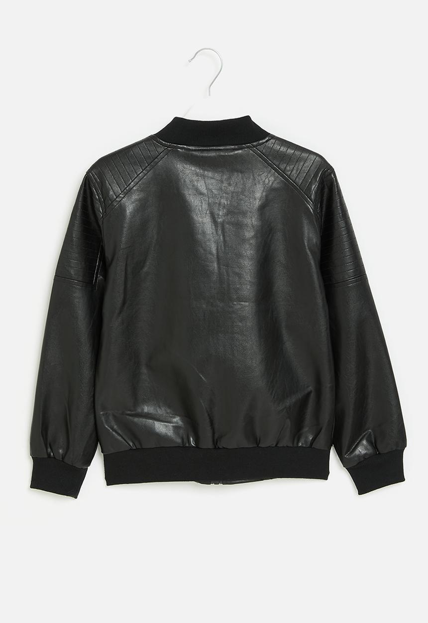 Pop Candy - Faux leather jacket - black