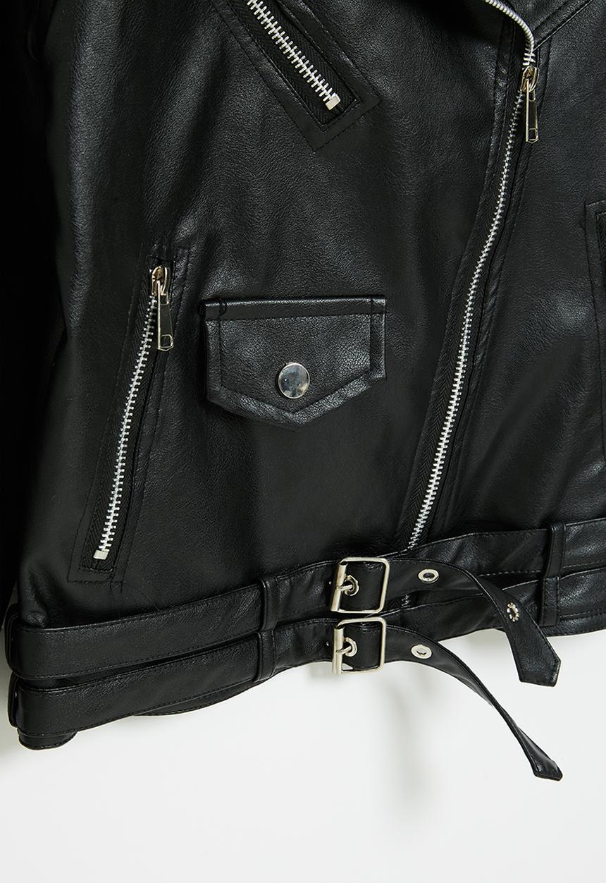 Pop Candy - Girls biker jacket - black
