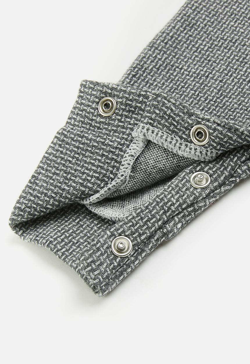 Pop Candy - Baby formal romper - grey