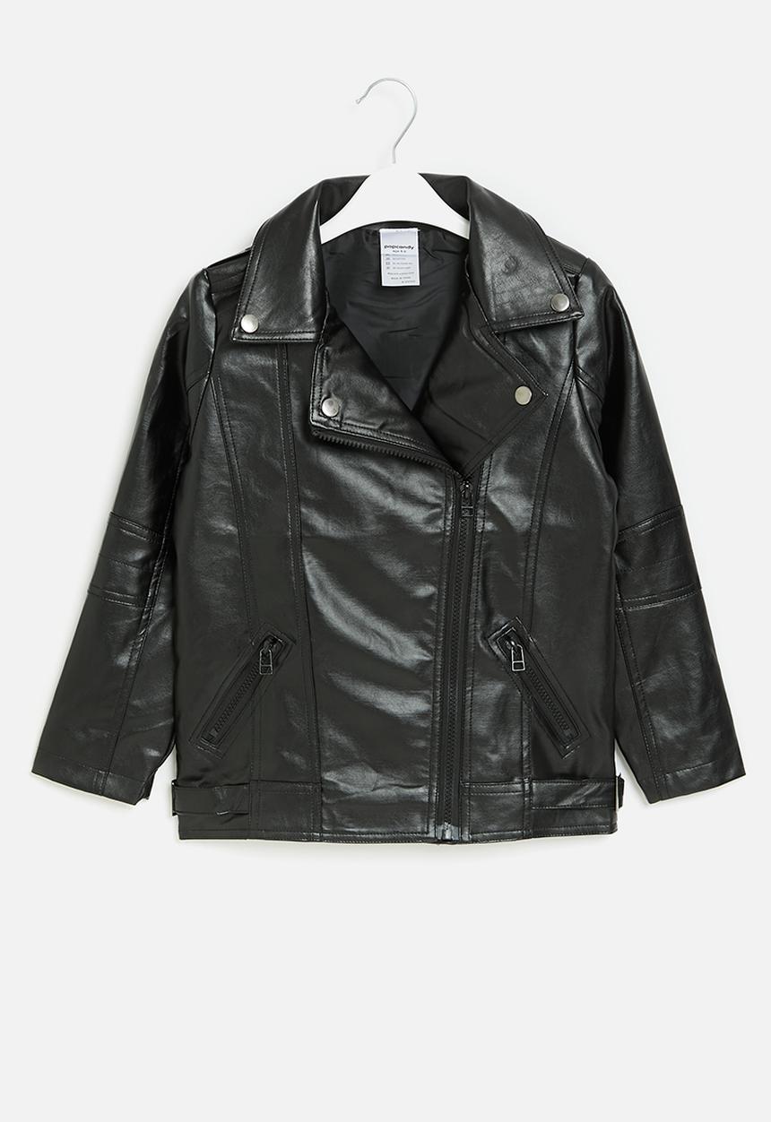 Pop Candy - Boys biker jacket - black