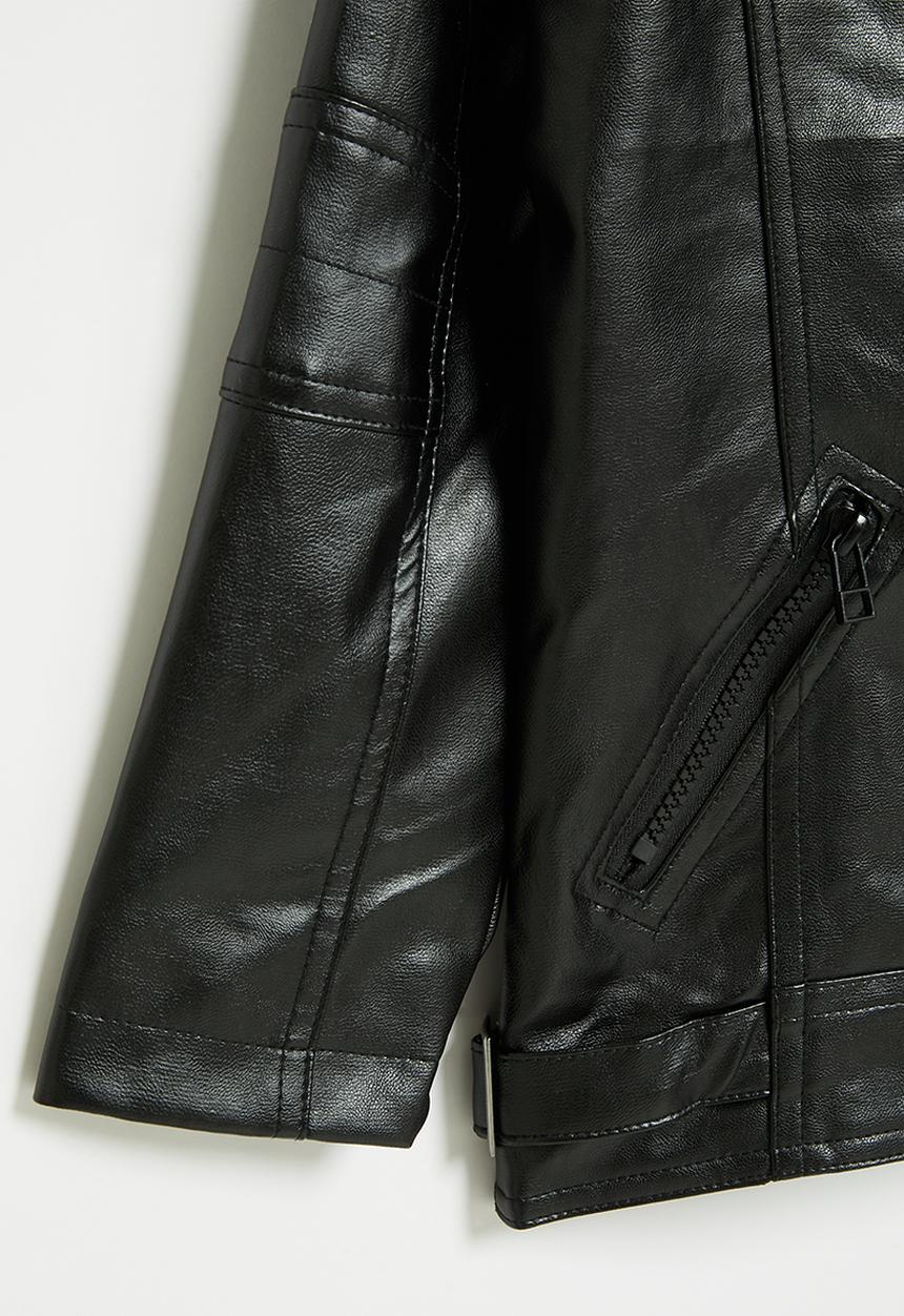 Pop Candy - Boys biker jacket - black
