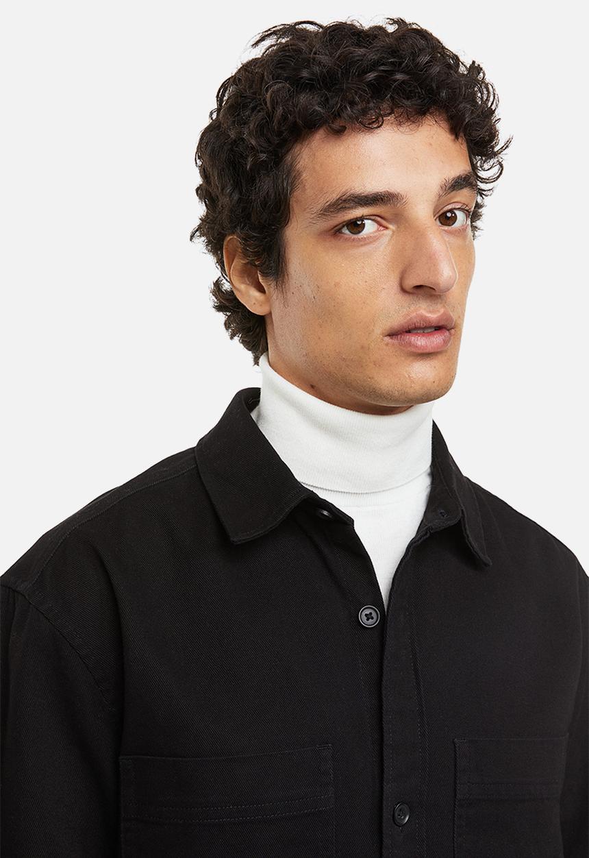 H&M - Regular fit overshirt - black