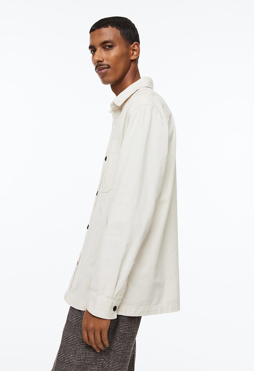 H&M - Regular fit overshirt - cream