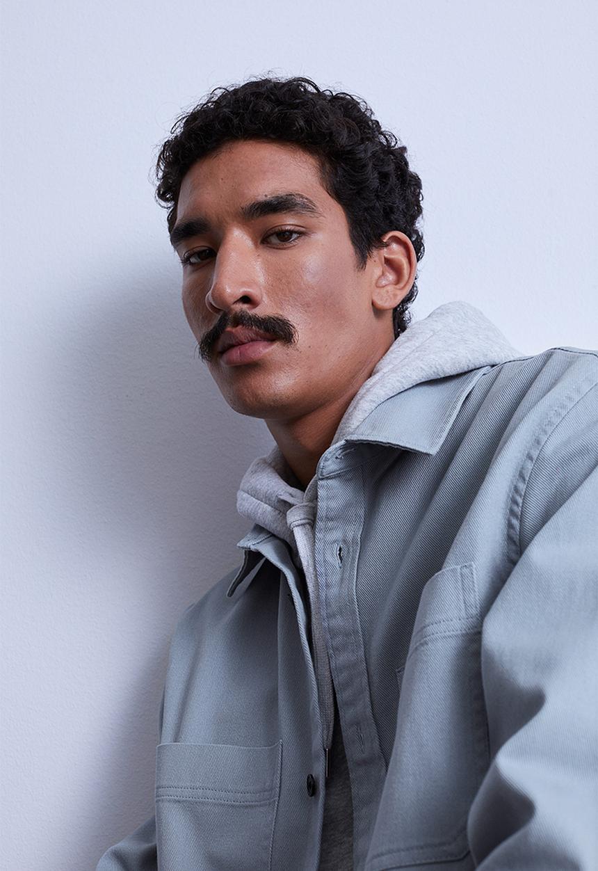 H&M - Regular fit overshirt - grey-blue