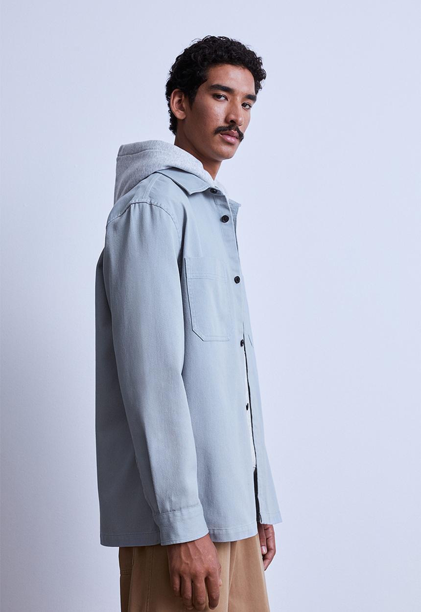 H&M - Regular fit overshirt - grey-blue