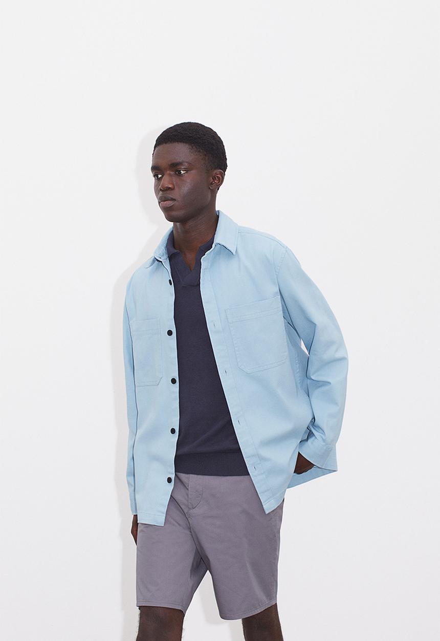 H&M - Regular fit overshirt - light blue