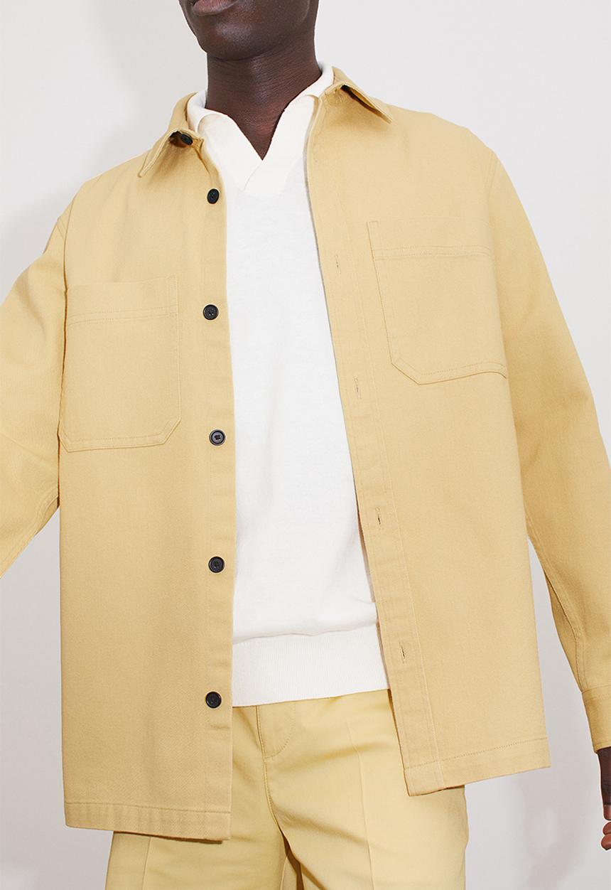 H&M - Regular fit overshirt - yellow