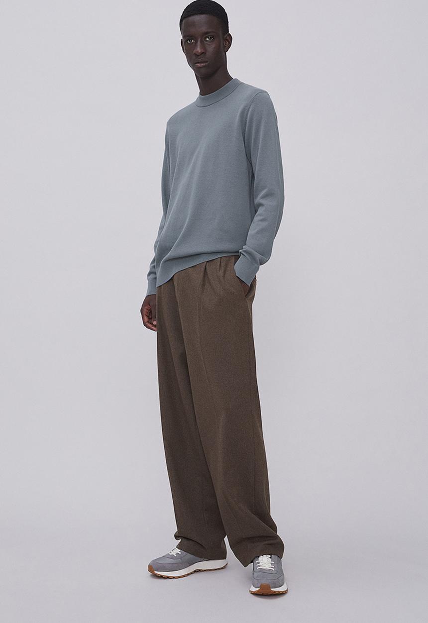 H&M - Slim fit fine-knit turtleneck jumper - grey
