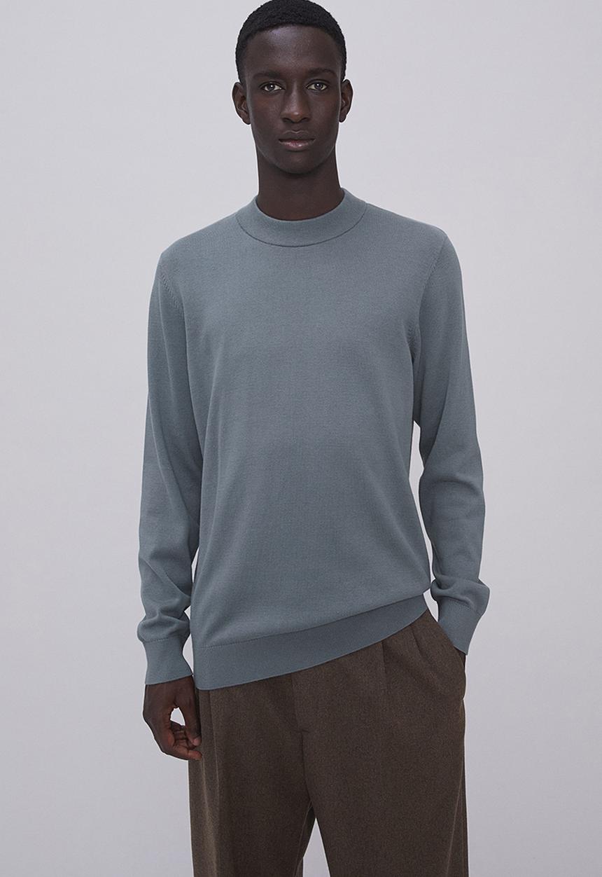 H&M - Slim fit fine-knit turtleneck jumper - grey