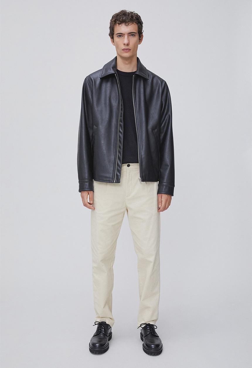 H&M - Regular fit corduroy trousers - cream