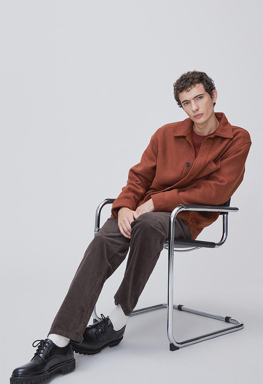 H&M - Regular fit corduroy trousers - dark brown