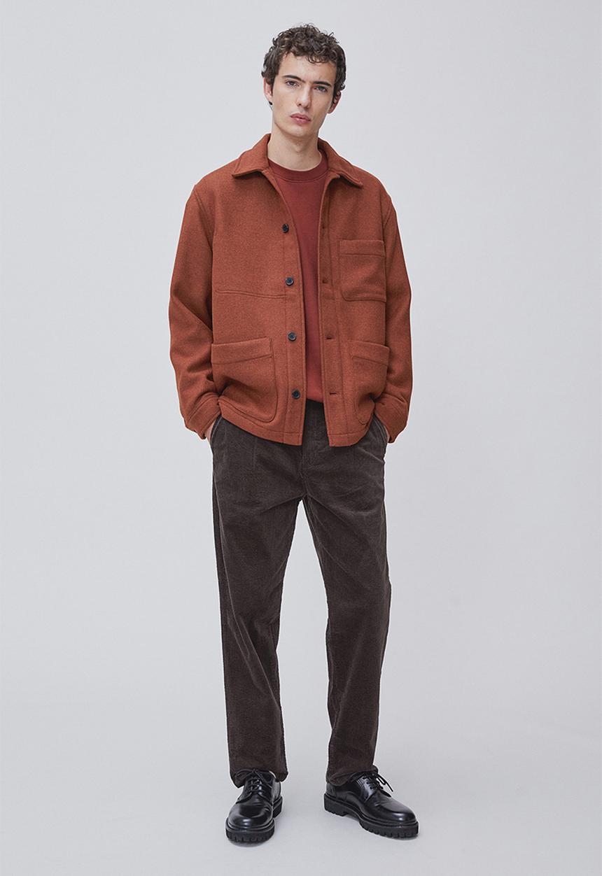 H&M - Regular fit corduroy trousers - dark brown