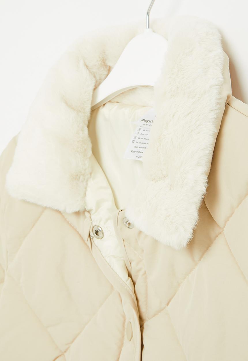 Pop Candy - Quilted jacket - ecru