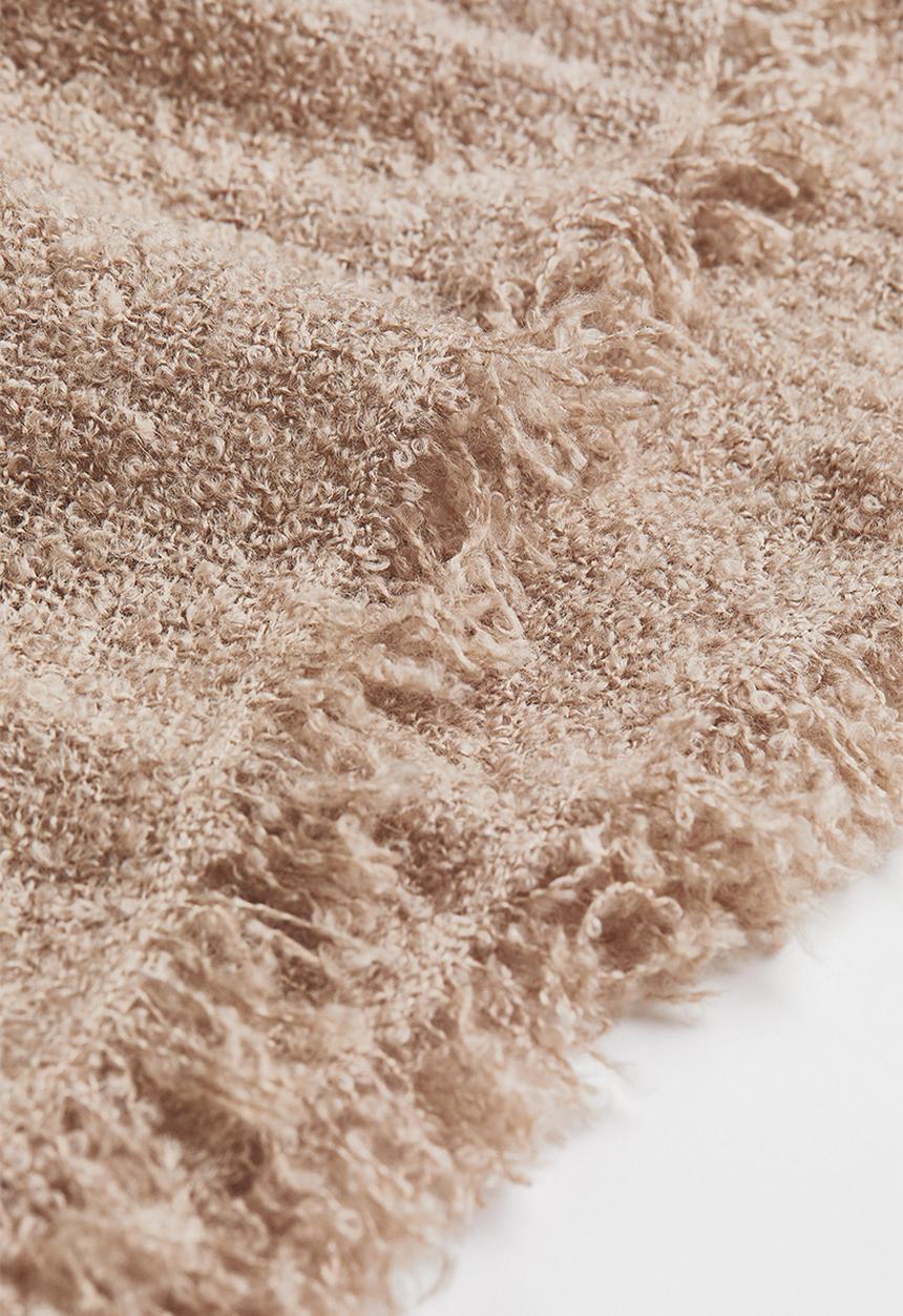 H&M - Bouclé blanket - beige