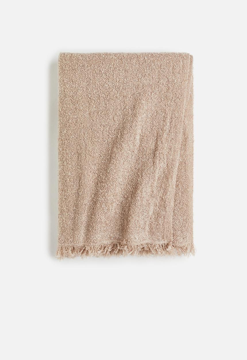 H&M - Bouclé blanket - beige