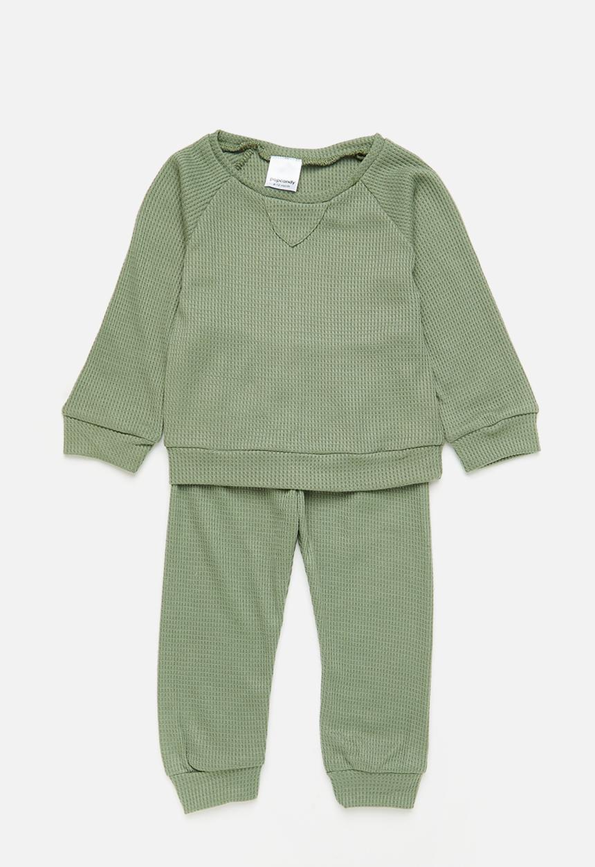 Pop Candy - Baby sweatset - olive