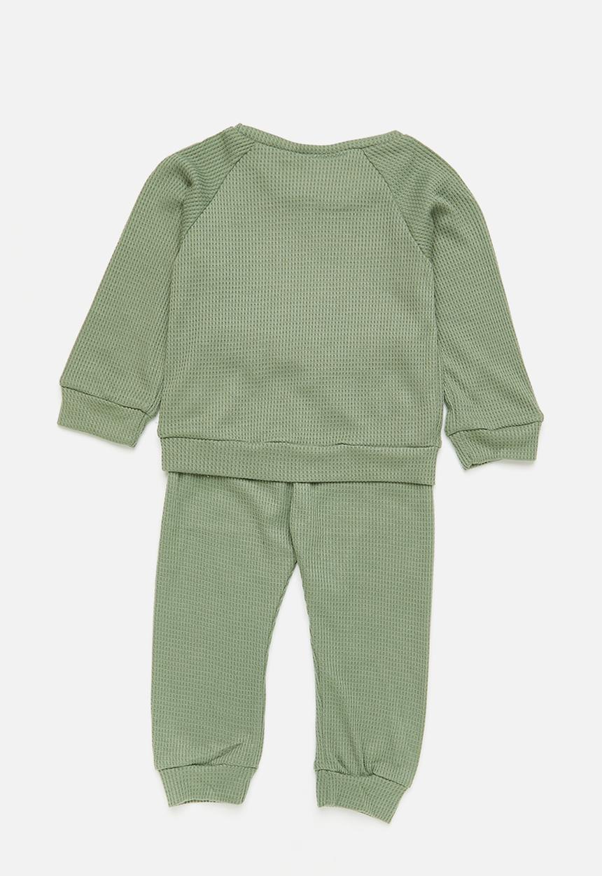 Pop Candy - Baby sweatset - olive