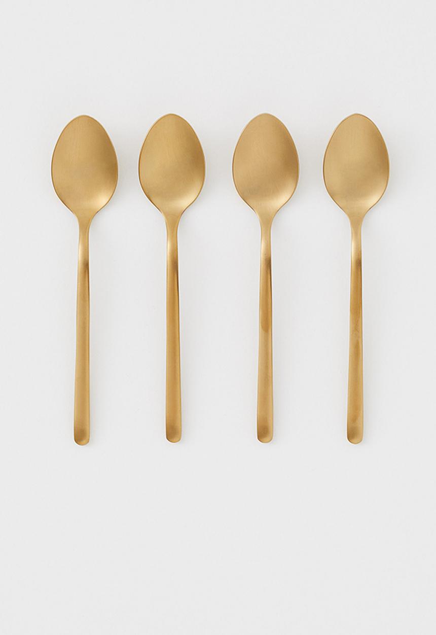 H&M - 4-pack teaspoons - gold