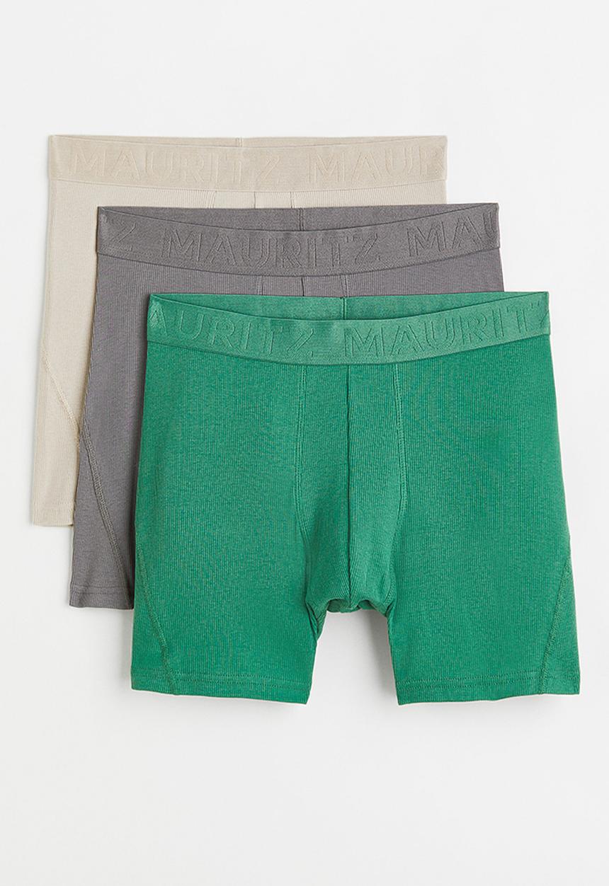 H&M - 3 Pack lyocell-blend mid trunks - multi
