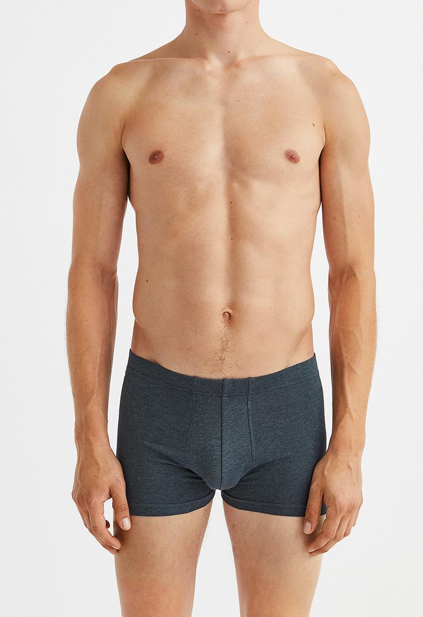 H&M - 3 Pack short cotton trunks - dark green